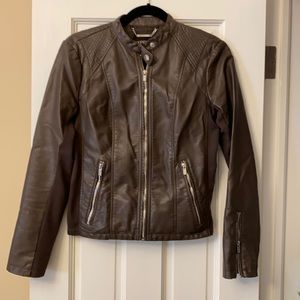 Express vegan leather jacket S